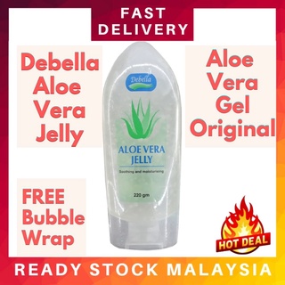 Debella Aloe Vera Gel Original 100% Soothing Moisturising Ubat Parut