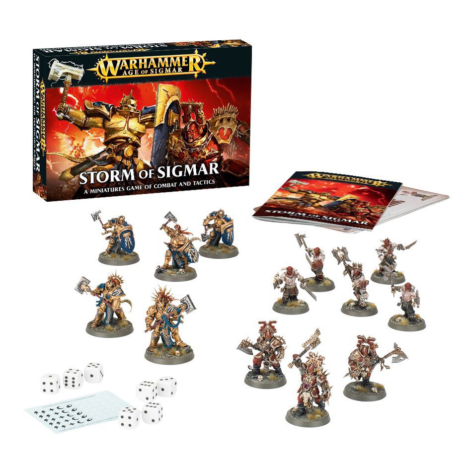 Storm of sigmar. Warhammer age of Sigmar Warrior Starter Set. Стартер age of Sigmar. Стартер Warhammer age of Sigmar. Age of Sigmar Miniatures.