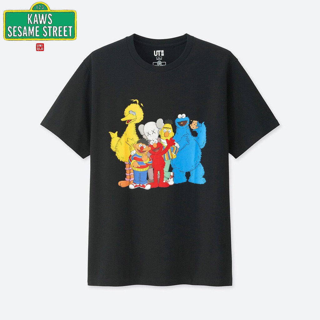 men kaws x sesame street sweatshirt