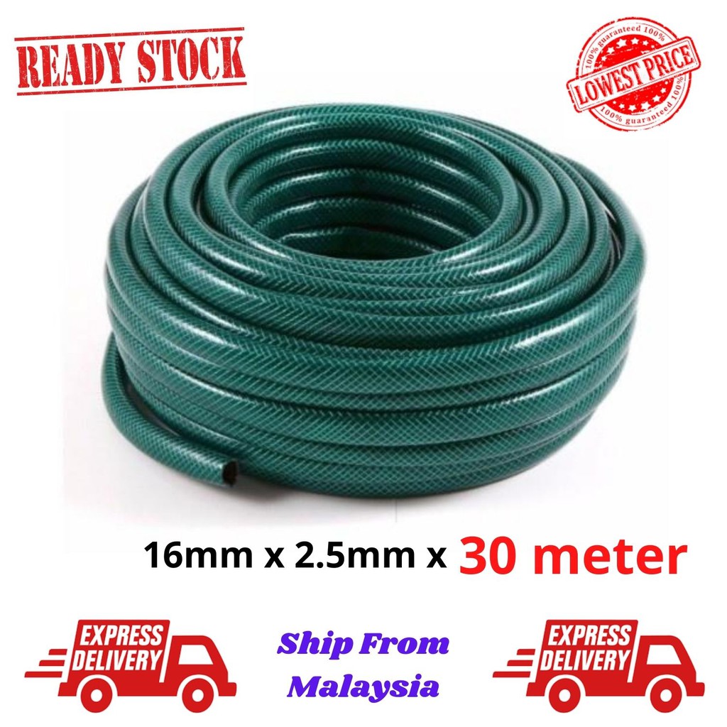 30 METER REINFORCED PVC GREEN GARDEN HOSE Shopee Malaysia