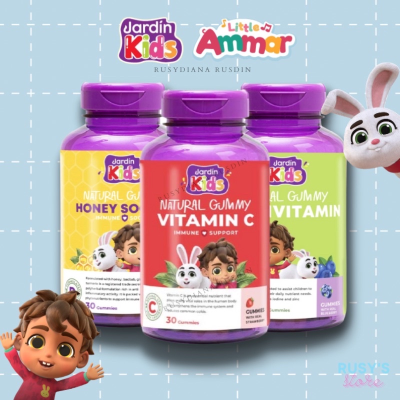 (Ready Stock) Jardin Kids Natural Gummy Vitamin C Honey Soothe ...