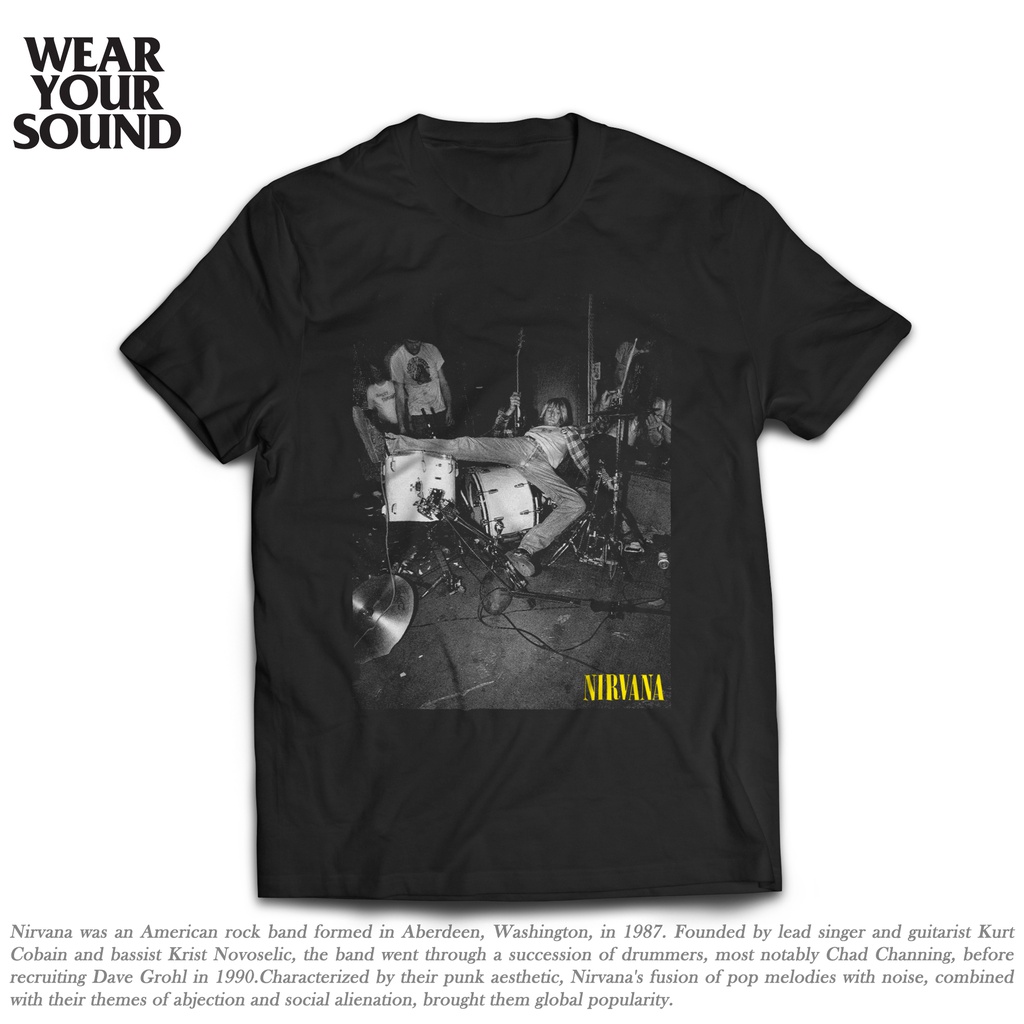 Kurt Cobain Nirvana Band Shirt Shopee Malaysia