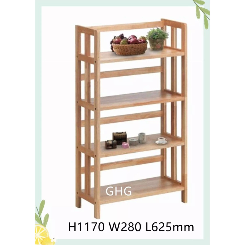 MATES 4Tier Bookshelves, Bookcase, Displaye shelves, Book rack, Wooden