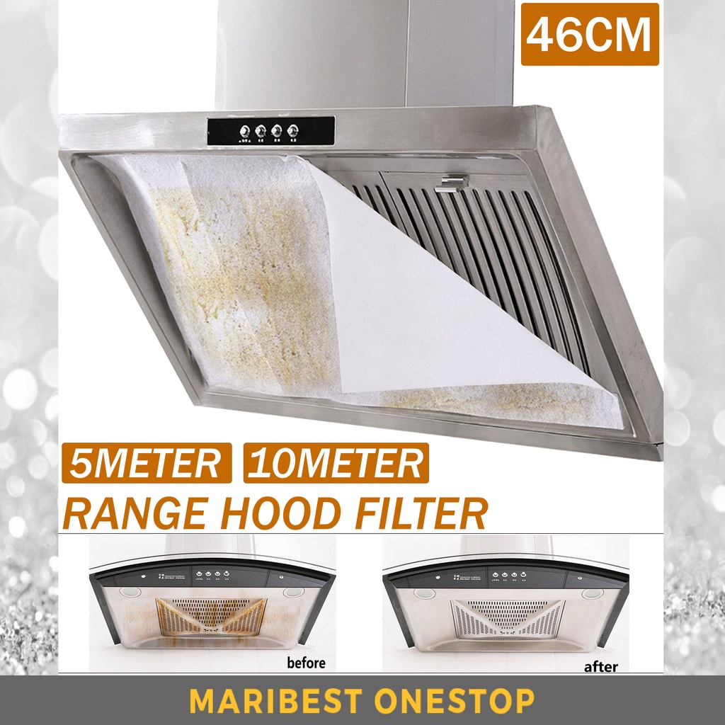 1 ROLL RANGE HOOD OIL FILTER PAPER 5M / 10M KITCHEN OIL FILTER absorbing paper Grease Filter 抽油烟机过滤纸