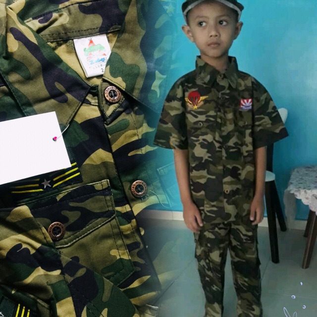 Baju Askar Budak Set 3 In One Size 12 Shj Shopee Malaysia