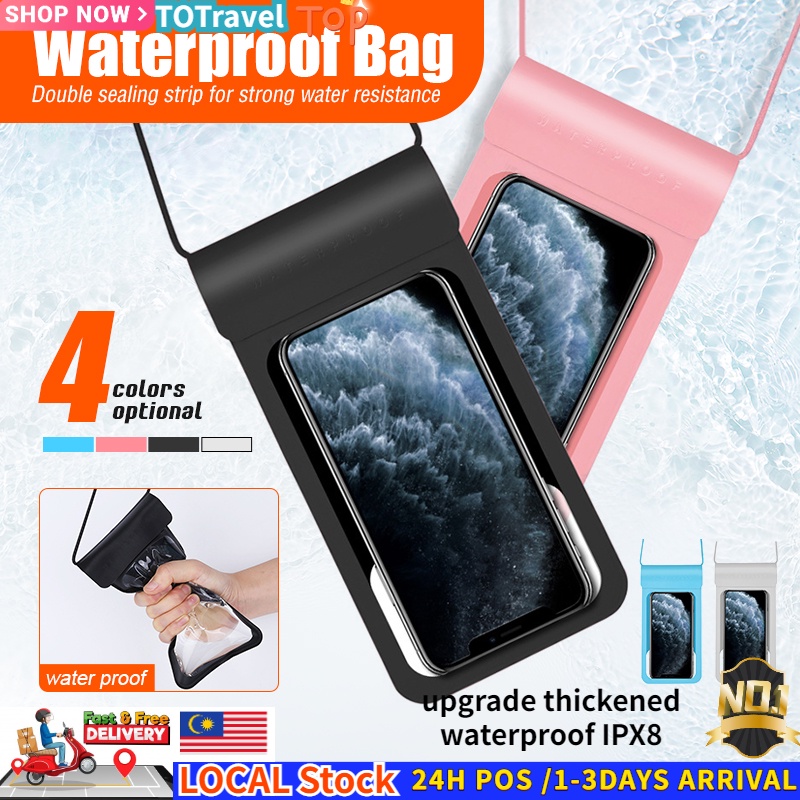 Universal Mobile Phone Pouch Underwater Waterproof Phone Bag Diving Bag 6.5 inch phone Bag Mobile Phone Cover case 防水手机袋