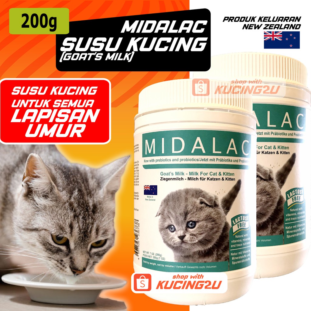 Buy SUSU KUCING - MIDALAC 200g (SUSU KAMBING DARI NEW ZEALAND 