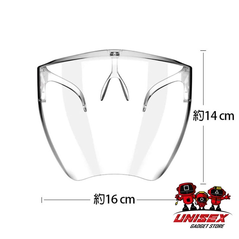 Adult & Kids Face Shield Safety Goggles FaceShield Anti Fog Face Glasses Pelindung Muka 防护面罩 防疫面罩