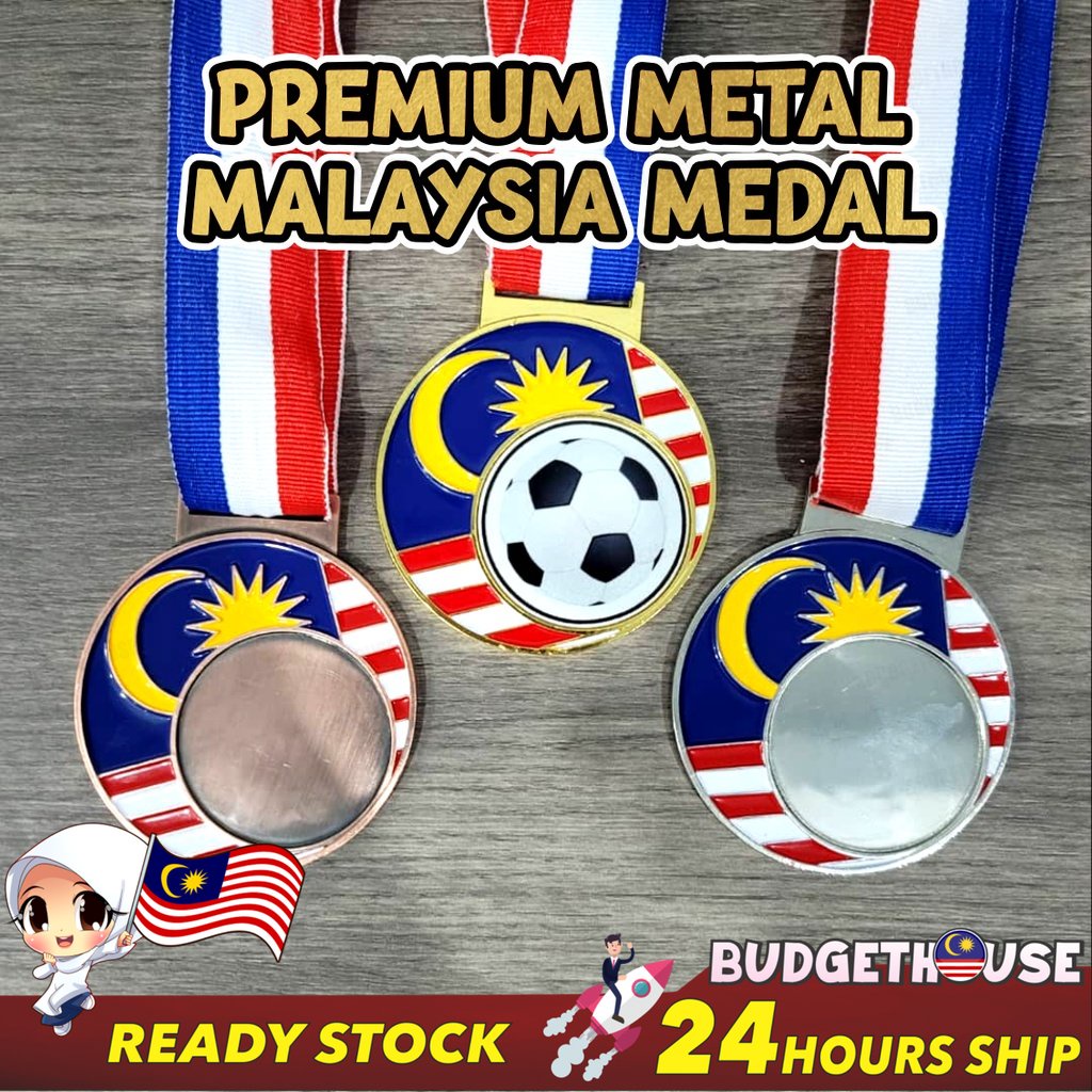 Metal Medal ,Premium Medal,Malaysia Medal (Free Design,Both Side Sticker)