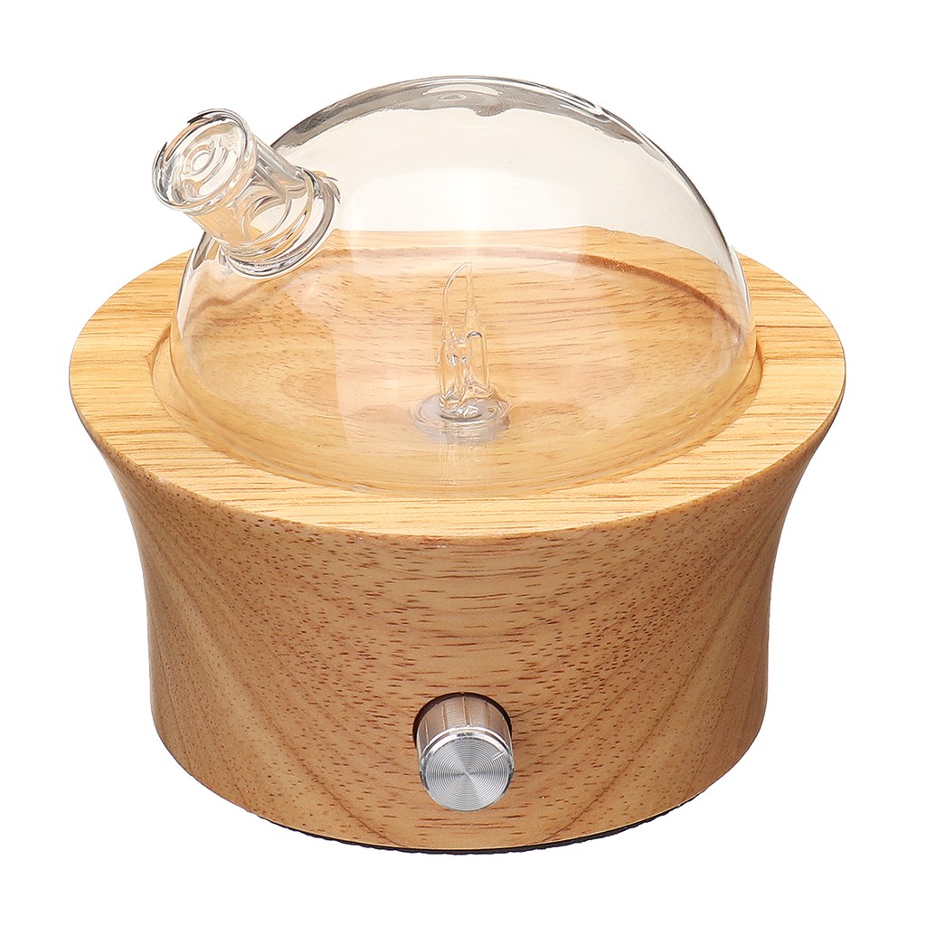 solid wood essential oil Aromatherapy diffuser handmade glass nebulizer