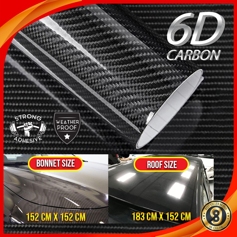 Buy Bonnet Roof 6d Carbon Fiber Sticker Carbon Sticker Wrap Decal Car Sticker Body Car Accessories Sticker Kereta Automotive Seetracker Malaysia