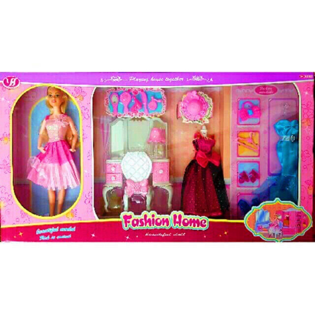 barbie doll dress up set