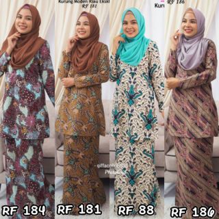 EKSLUSIF BAJU  KURUNG  MODEN RIAU  DHIA COTTON Shopee  Malaysia