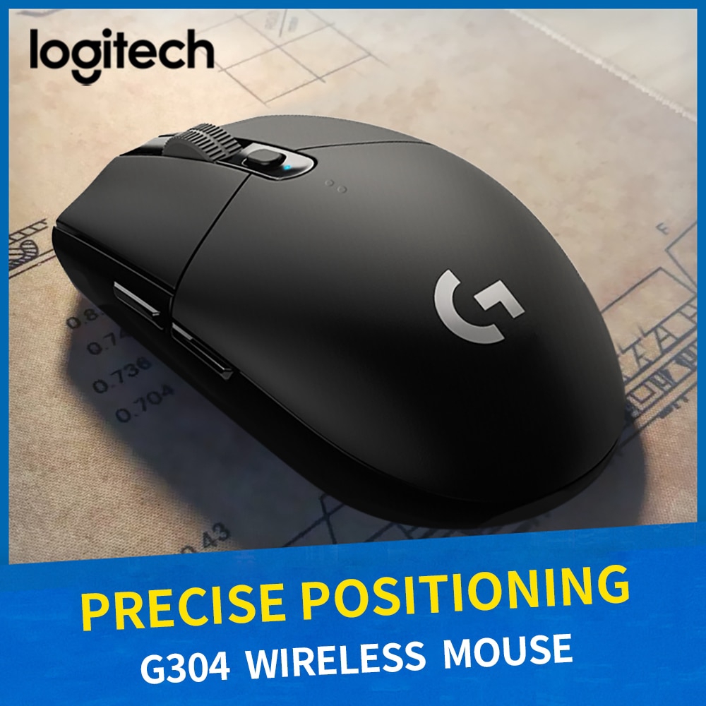 G304 2.4G Wireless Mouse HERO Engine 12000DPI For LOL PUBG ...