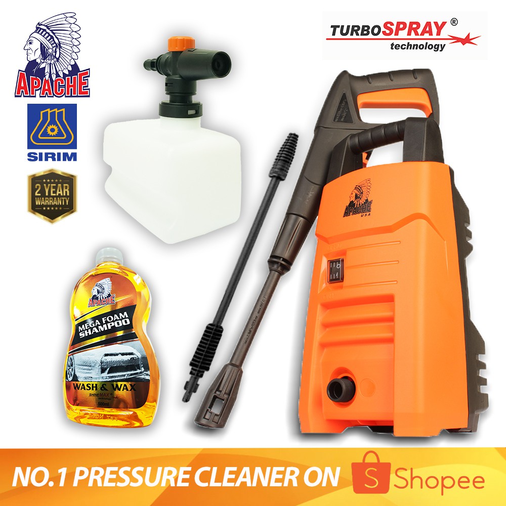 Buy Apache Turbospray Hm3709 100 Bar High Pressure Cleaner Water Jet Pump Sprayer Washer Jet Pencuci Seetracker Malaysia