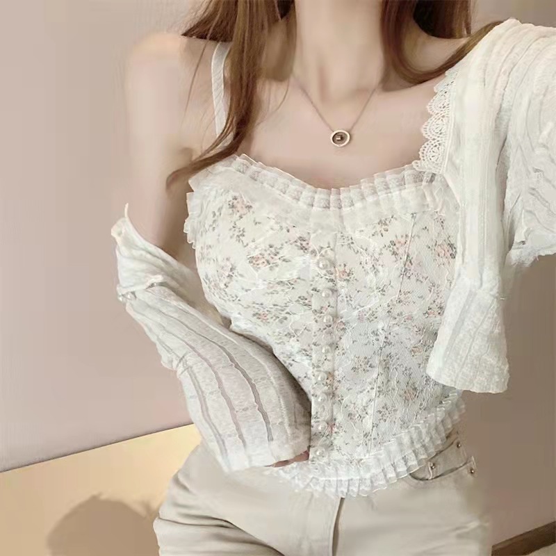 buckle lace top