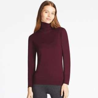 Uniqlo red clearance turtleneck