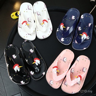 Kids Child Unicorn Slippers girls Boys Soft Soled Flip Flops Sandals Anti-slip shoes