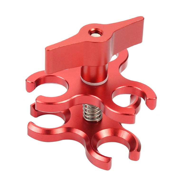 Butterfly 3 Ball Clamp Mount Adapter Camera Diving Arm GoPro Sjcam Xiaomi