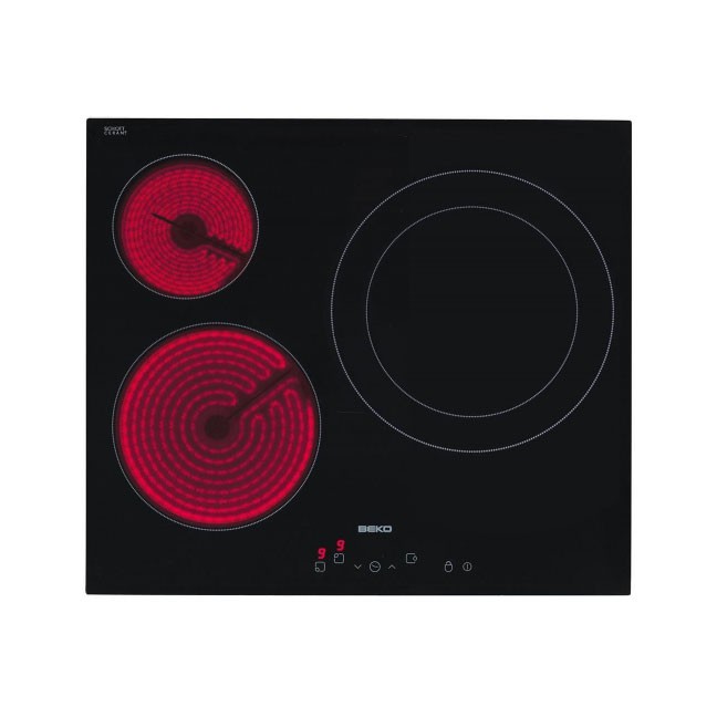 New:Beko Built In 3 Vitroceramic Electric Hob: HIC63401T ( Made In Europe ) | Shopee Malaysia