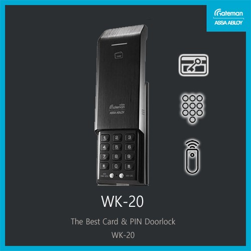 GATEMAN] Door Lock / WK-20 / WK-22 / WK-23 / WK-24 / Pincode, Card, Remote | Shopee Malaysia
