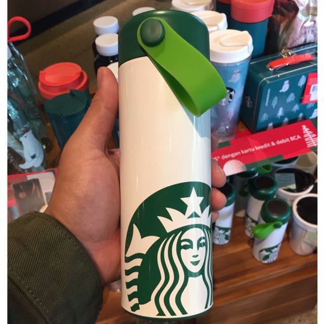 Starbucks Green Thermos Tumbler | Shopee Malaysia