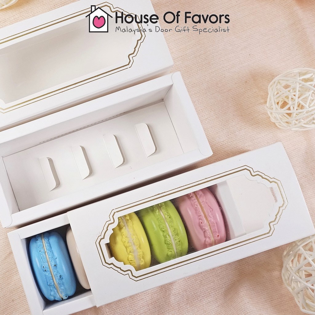 25pcs Macaron Box with Transparent Window (fit 5pcs ...