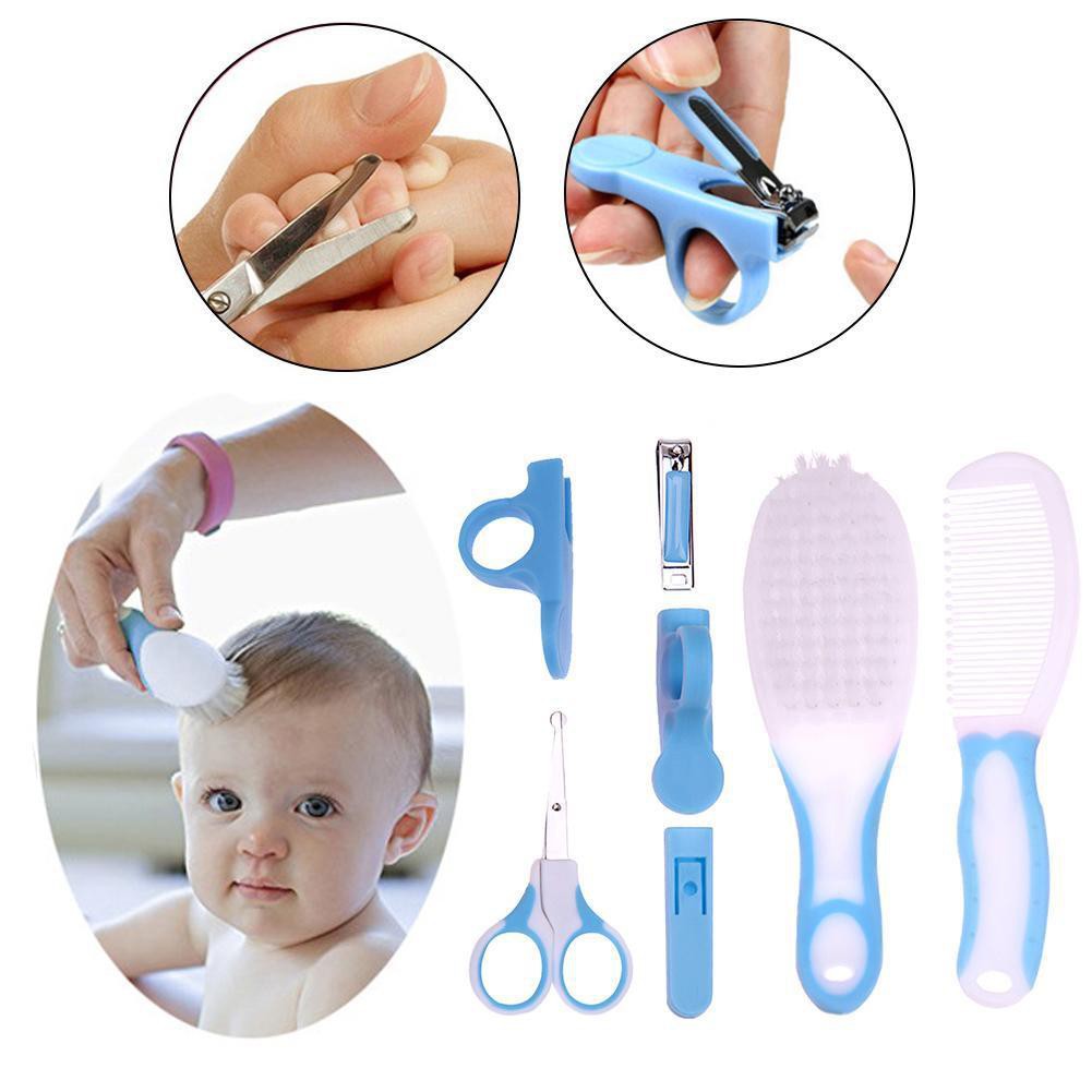 6pcs Baby Nail Scissor Manicure Clipper Hair Health Care Brush Comb Grooming Kit Shopee Malaysia