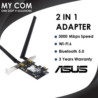 Asus PCE-AX3000 WIFI 6 with Bluetooth 5.0 Dual Band Adapter PCI-E AX3000 (Bulk Pack)
