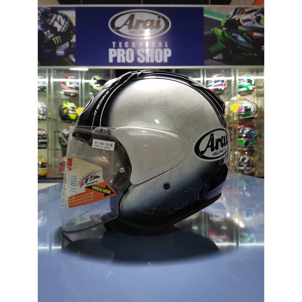 Original Arai Vz Ram Harada White Open Face Helmet S Cm Pgmall