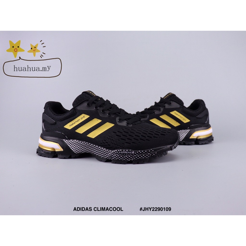 🔥Ready Stock🔥 ADIDAS CLIMACOOL Marathon running shoes black yellow |  Shopee Malaysia