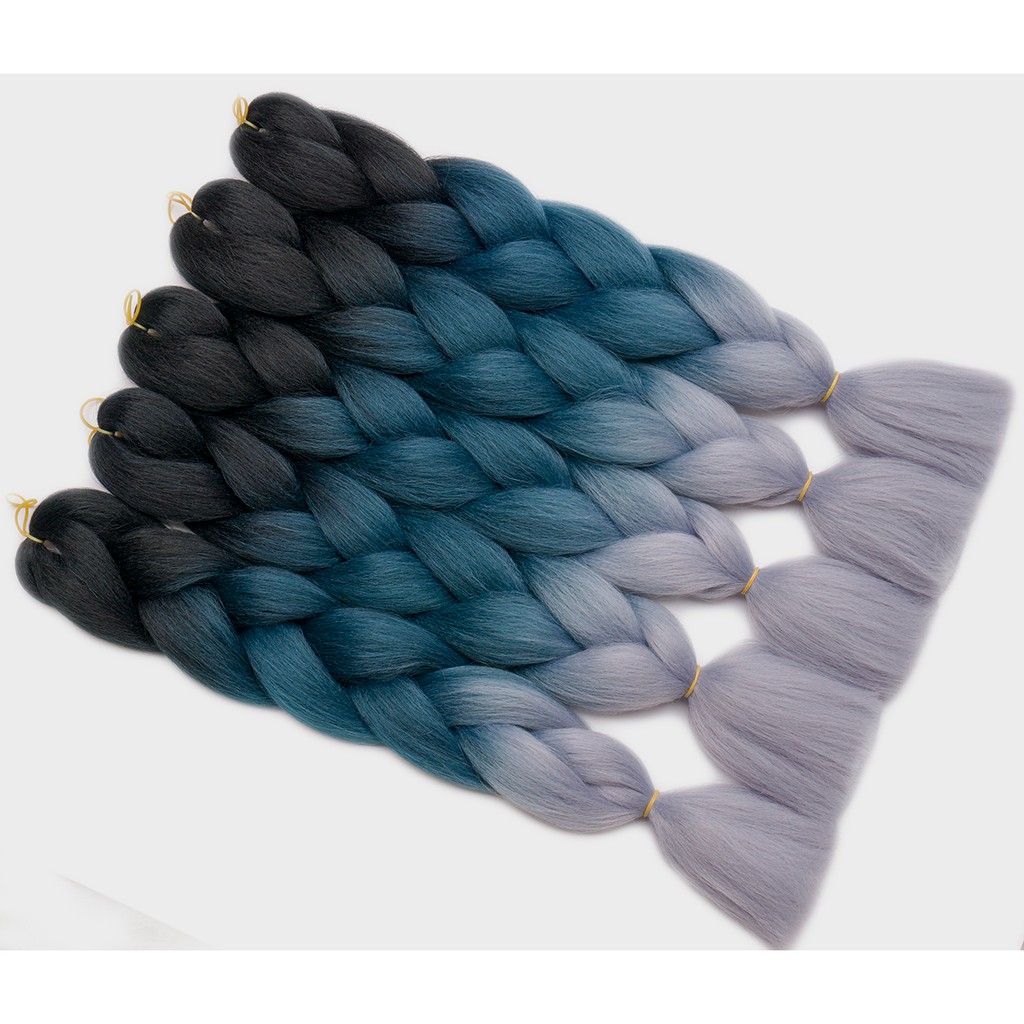 5pcs Lot Synthetic Jumbo Braiding Hair Extension 24 Black Blue