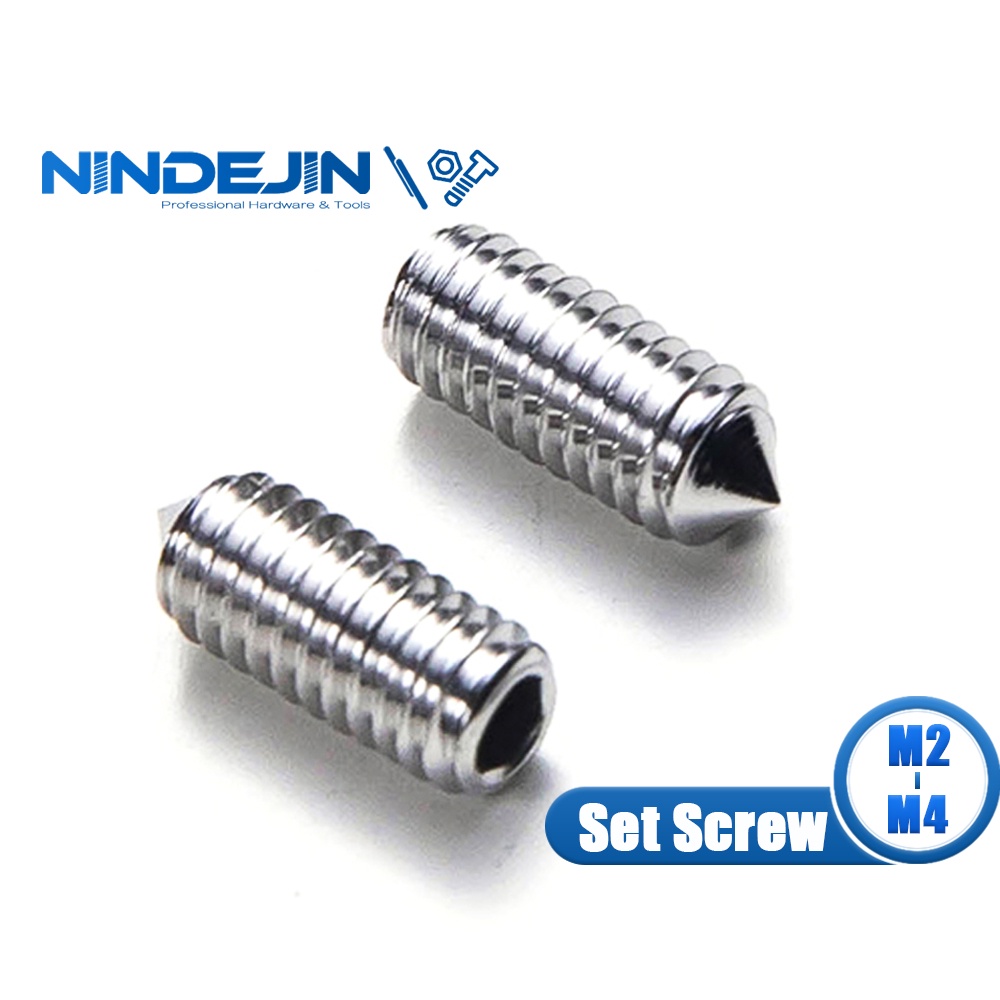 A2 STAINLESS STEEL CONE POINT GRUB SCREWS HEX SOCKET SET SCREW DIN914 10pcs M8 8mm 