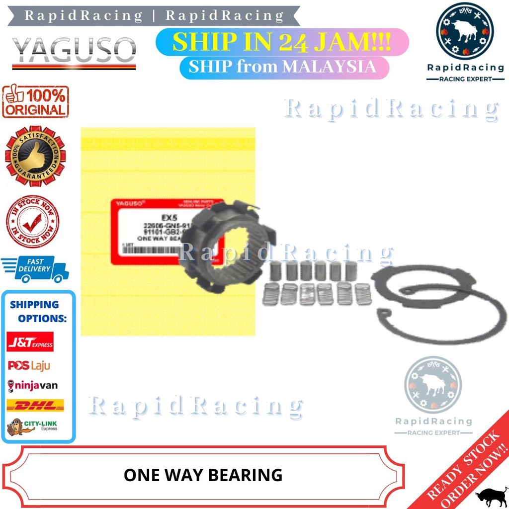 EX5<< YAGUSO ONE WAY BEARING SET [READY STOCK] HONDA EX 5