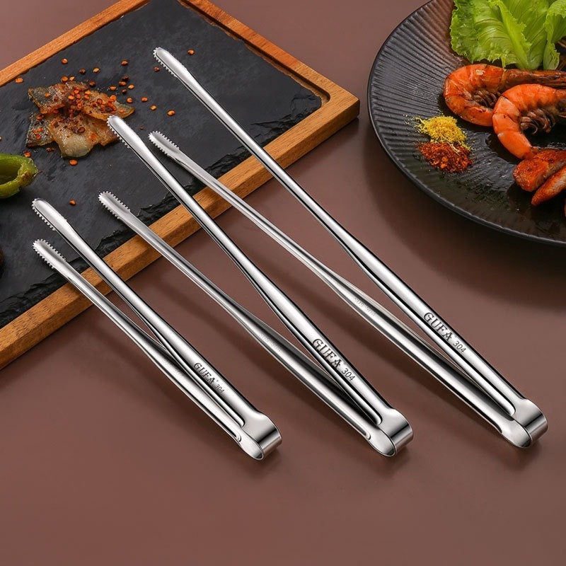 Stainless Steel Barbecue Food Clip/ Multifunctional Outdoor Grilling Steak Clamp/ Baking BBQ Tool Kitchen Accessories