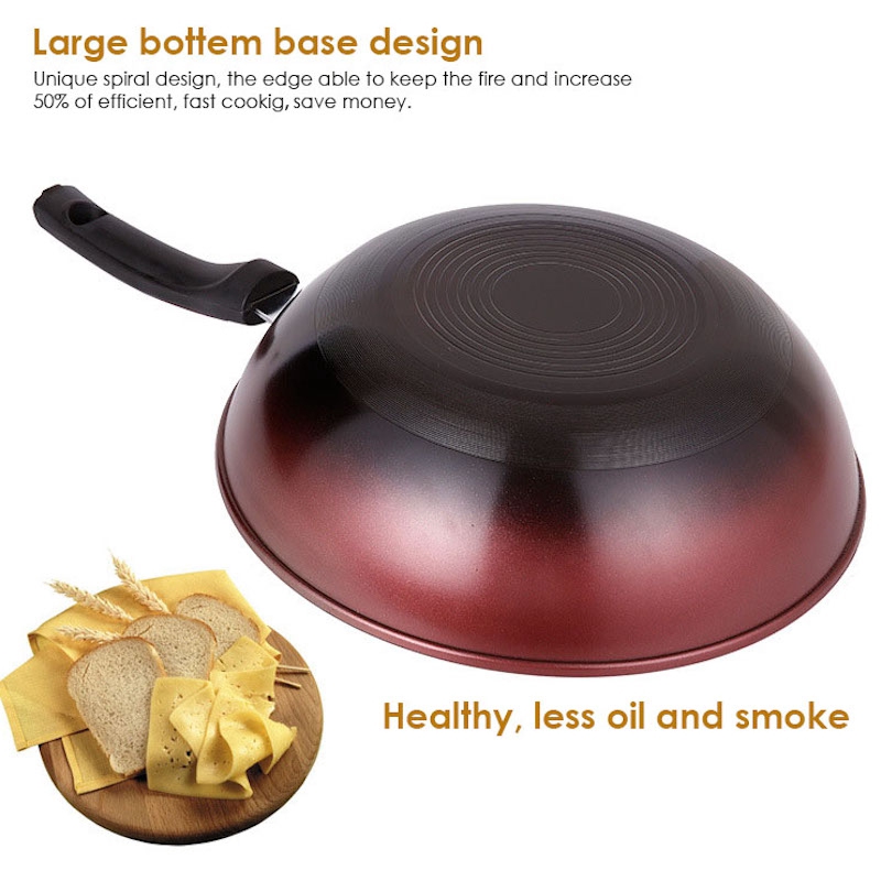Korean 32cm Non Stick Frying Pan Wok Pot Pan Frypan Cooking Nonstick