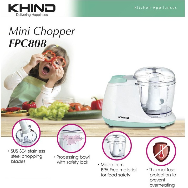 KHIND FPC808 MINI FOOD CHOPPER Shopee Malaysia