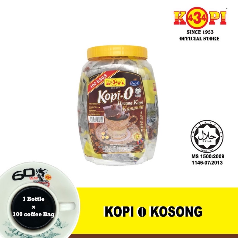 434 Kopi o uncang botol