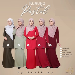 TUNIK.MY PASTEL BAJU KURUNG PLAIN BRIDESMAID RAYA TUNANG ...