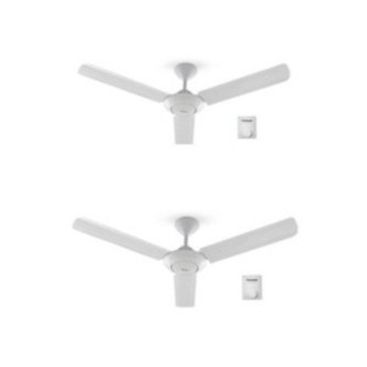 Twin Pack Panasonic F M12ao 48 Regulator 3 Blades Ceiling Fan