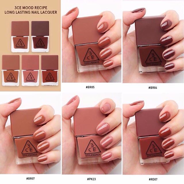 3ce Mood Recipe Long Lasting Nail Lacquer 10ml Shopee Malaysia