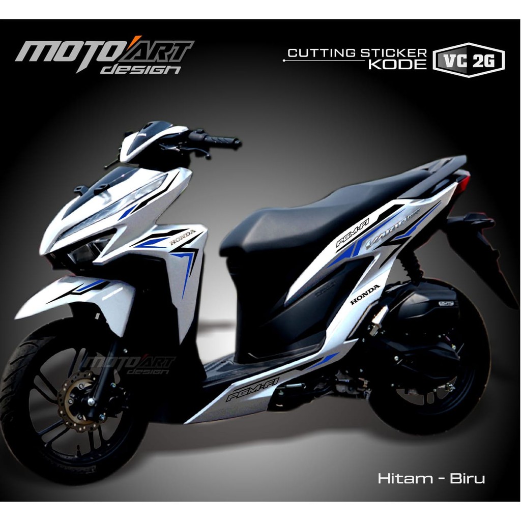 Honda Vario Sticker In Black Blue Vc2g Code Shopee Malaysia