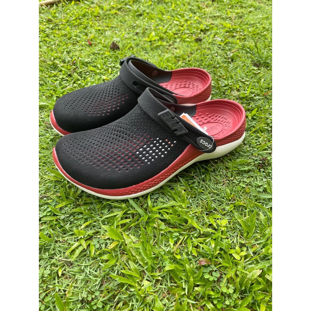 ORIGINAL CROCS | MEN'S LITERIDE 360 | RED BLACK | Shopee Malaysia