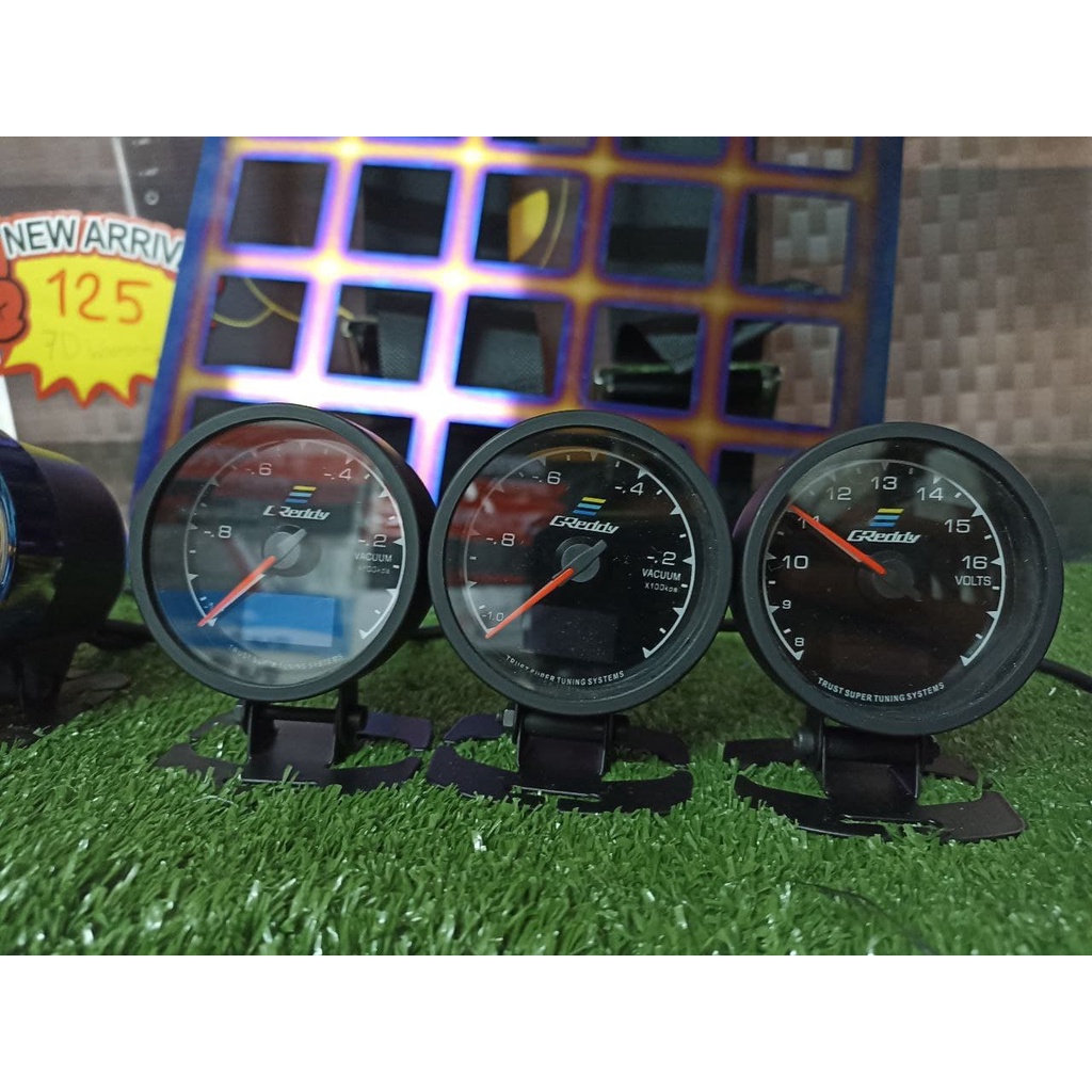 GReddy 2 In 1 Multi DA Gauge / Meter with 34 Color RPM BOOST VACCUM WATER TEMP VOLT OIL PRESS OIL TEMP