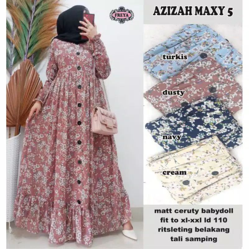 Azizah maxy 5 / wholesale motif gamis