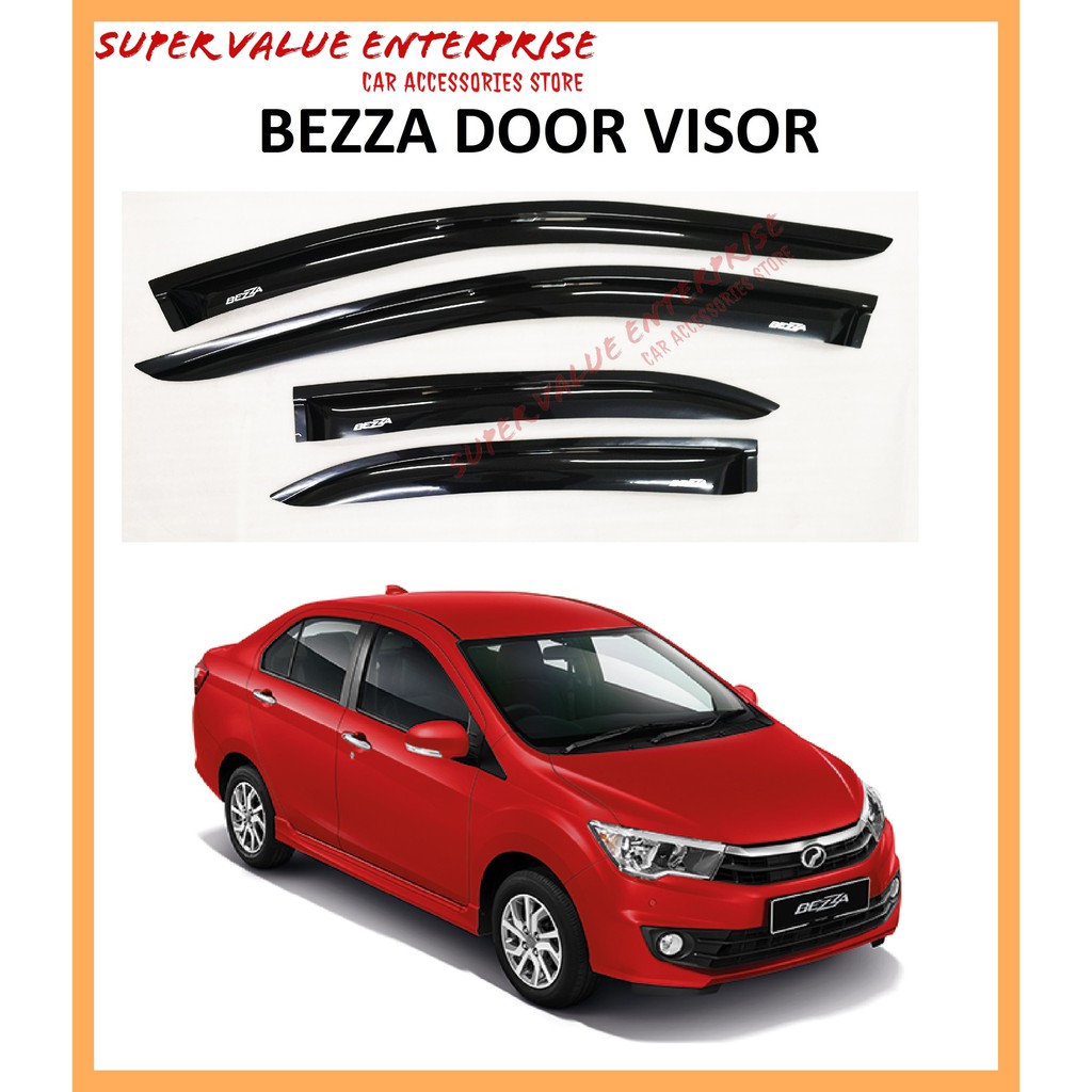 Perodua Bezza Door Visor C2000 Design 8CM Air Press Door 