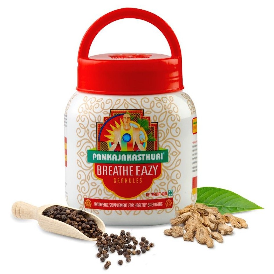 PANKAJAKASTHURI Ayurvedic Breathe Eazy Granules 200g, 400g (Asthma