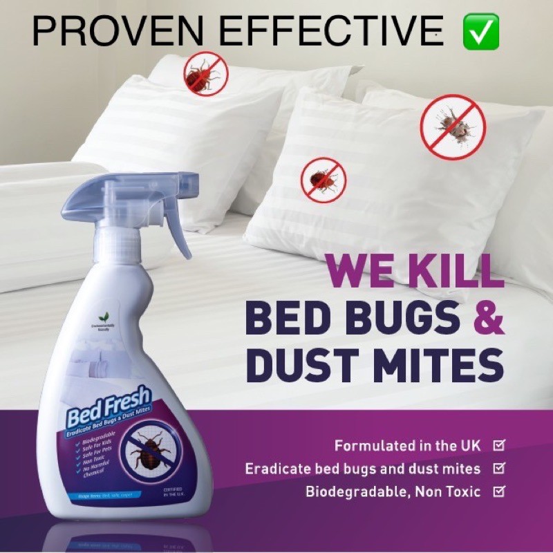 NED Markt BedFresh 500ml Eradicates Bed Bugs & Dust Mites / Bed Fresh