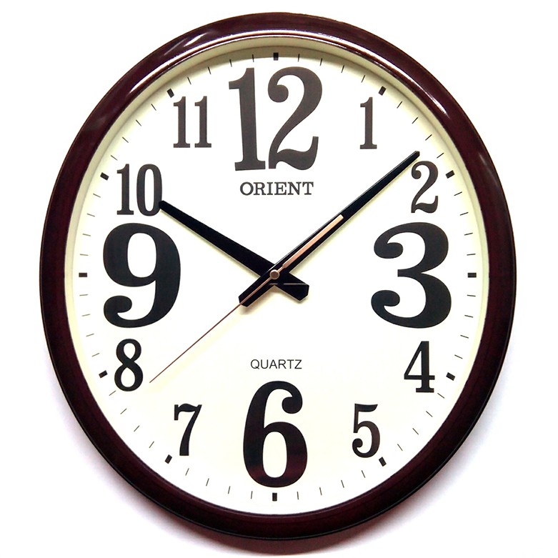 Orient OD227 Japan Quartz Oval Wall Clock (Brown) Shopee Malaysia