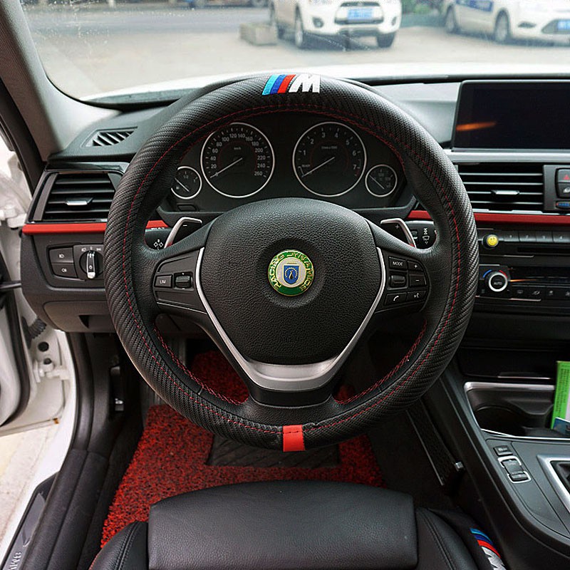 Approx 38cm Car Steering Wheel Cover For Bmw X1 X3 X5 X6 E36 E39 E46 E30 E60 E90 Shopee Malaysia